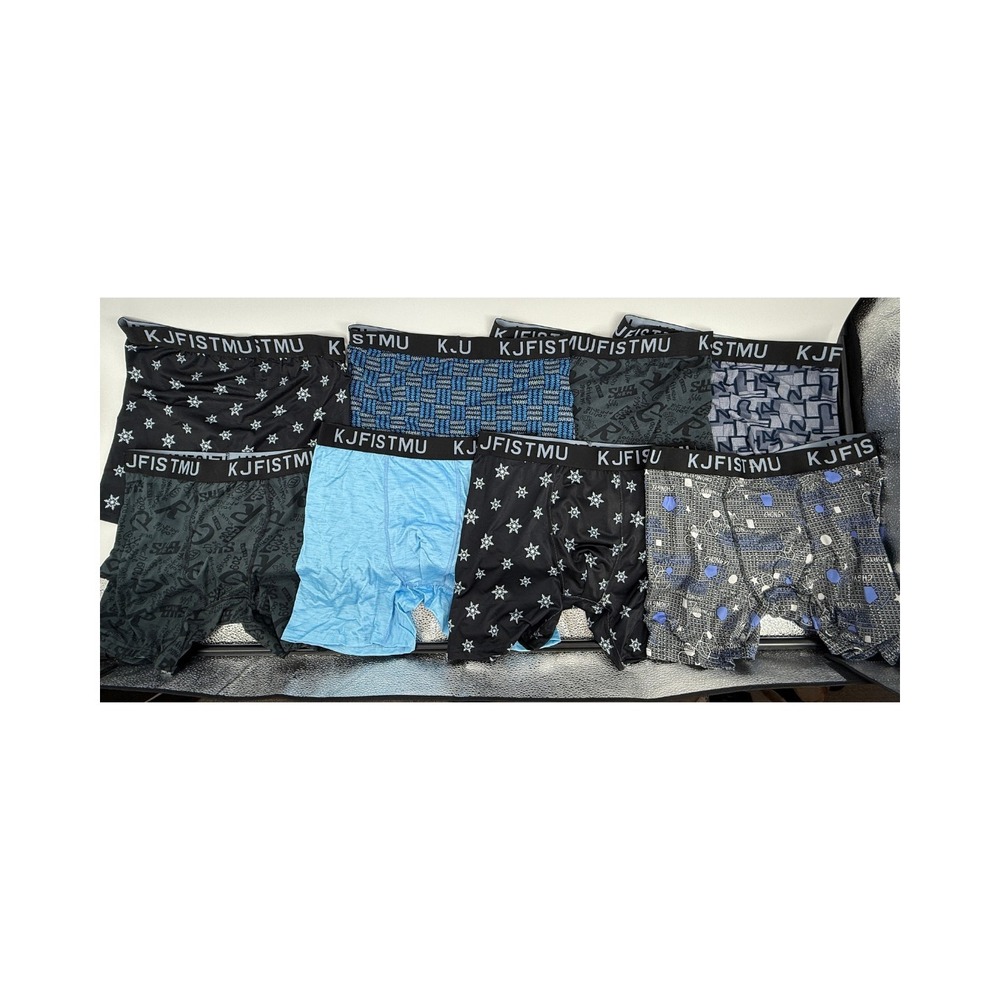 KJFISTMU Boxer Brief 8pairs Mens Small  Support Comfort Flex Tagless NWT blk